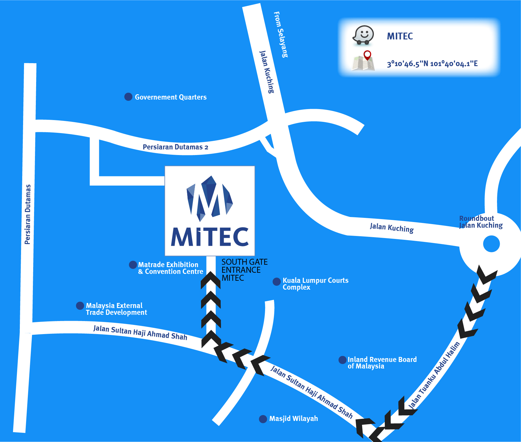 MITEC Kuala Lumpur venue map